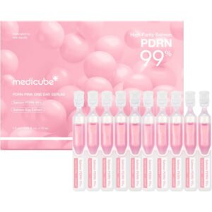 Medicube PDRN Pink One Day Serum 10 pzas sérum facial con colágeno y glutatión para luminosidad y hidratación