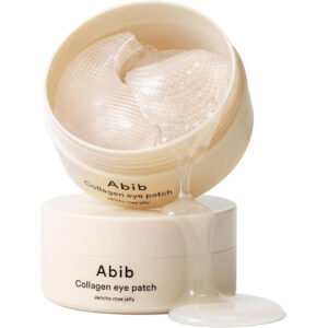 Abib Vegan Collagen Eye Patch Jericho Rose Jelly 60 pzas 90 gr para contorno de ojos con péptidos y niacinamida