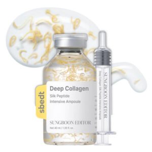 SUNGBOON EDITOR Deep Collagen Silk Peptide Intensive Ampoule 40 ml ampoule facial con Silk Water para luminosidad y hidratación