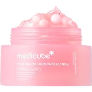 Medicube PDRN Pink Collagen Capsule Cream 55 gr crema facial con ácido hialurónico para luminosidad y manchas