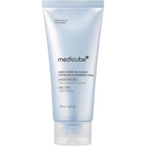 Medicube Zero Pore Clearing Capsule Cleansing Foam 120 gr limpiador facial con Ácido salicílico 0.45% y Ácido mandélico