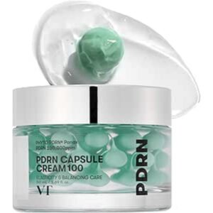 VT Cosmetics PDRN+ Capsule Cream 100 50 ml crema facial con Cápsulas de tratamiento y Humectantes para luminosidad y hidratación