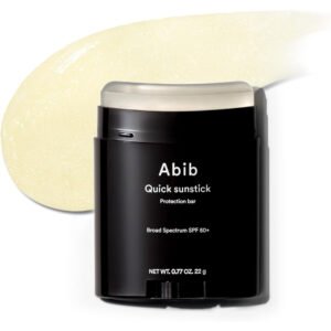 Abib Quick Sunstick Protection Bar SPF50+ 22 gr protector solar facial en barra con centella asiática y aloe para luminosidad y hidratación