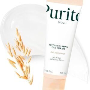 Purito Seoul Oat In Calming Gel Cream 100 ml crema facial en gel con Agua de semilla de avena 77% y Escualano