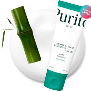 Purito Seoul Mighty Bamboo Panthenol Cream 100 ml crema facial con pantenol y Escualano para luminosidad y hidratación