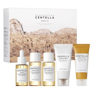 SKIN1004 Madagascar Centella Travel Kit producto de skincare con centella asiática y Gluconolactone y Betaine