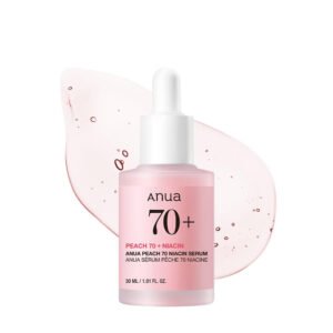 Anua Peach 70% Niacinamide Serum 30 ml sérum facial con 70% de ingredientes de durazno y Ingredientes humectantes