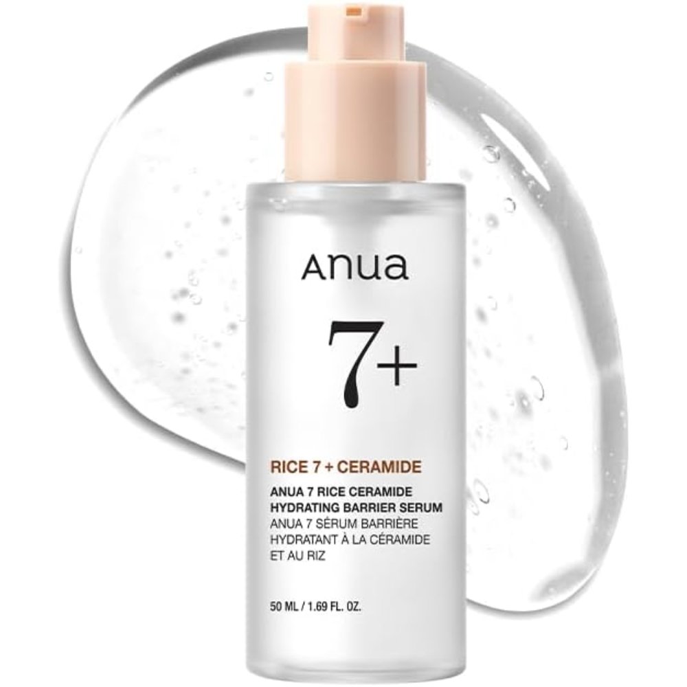 Anua Rice Ceramide 7 Hydrating Barrier Serum 50 ml sérum facial con arroz y ceramidas para barrera cutánea y luminosidad
