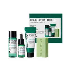 SOME BY MI AHA BHA PHA 30 Days Miracle Starter Kit 4 pzas producto de skincare para luminosidad y poros y textura