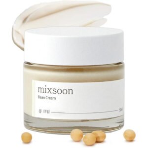 mixsoon Bean Cream 50 ml crema facial con Fermento de soya y Fermento de granada para luminosidad y hidratación