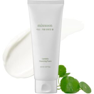 mixsoon Centella Cleansing Foam 150 ml limpiador facial con centella asiática y Ácido salicílico para luminosidad y calma y confort
