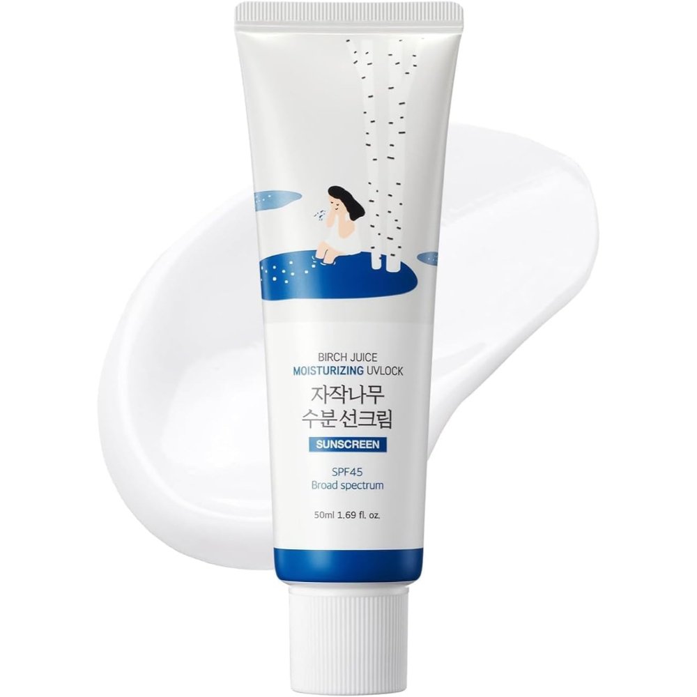 Round Lab Birch Juice Moisturizing Sun Cream SPF 50+ PA++++ 50 ml protector solar facial con Savia de abedul y Componentes humectantes