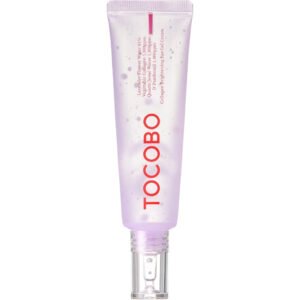 TOCOBO Collagen Brightening Eye Gel Cream 30 ml crema facial en gel con Lavender Flower Water 81% y pantenol para luminosidad y hidratación