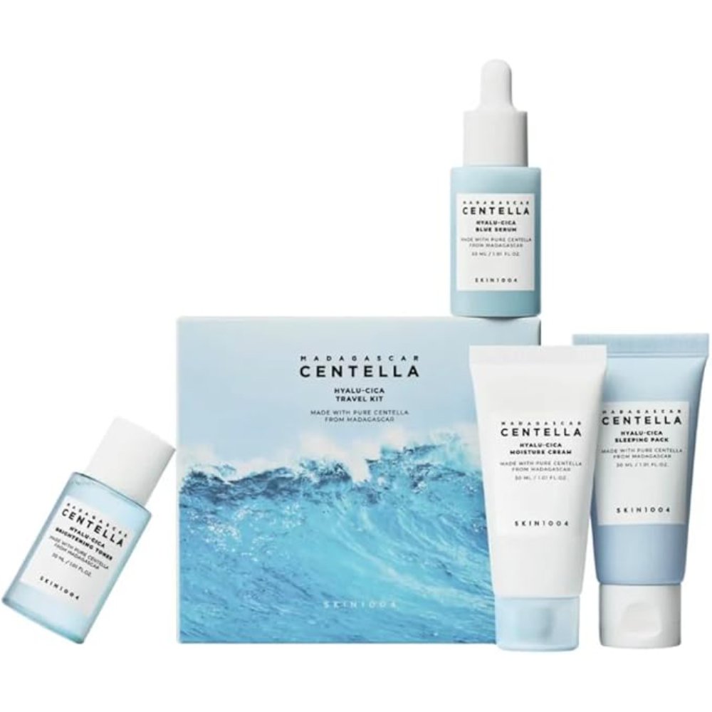 SKIN1004 Madagascar Centella Hyalu-Cica Travel Kit producto de skincare con centella asiática y ácido hialurónico