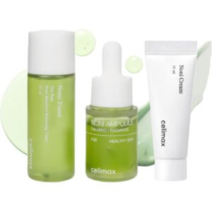 celimax The Real Noni Starter Kit 3 pzas producto de skincare con Tónico facial y Ampoule para luminosidad y hidratación