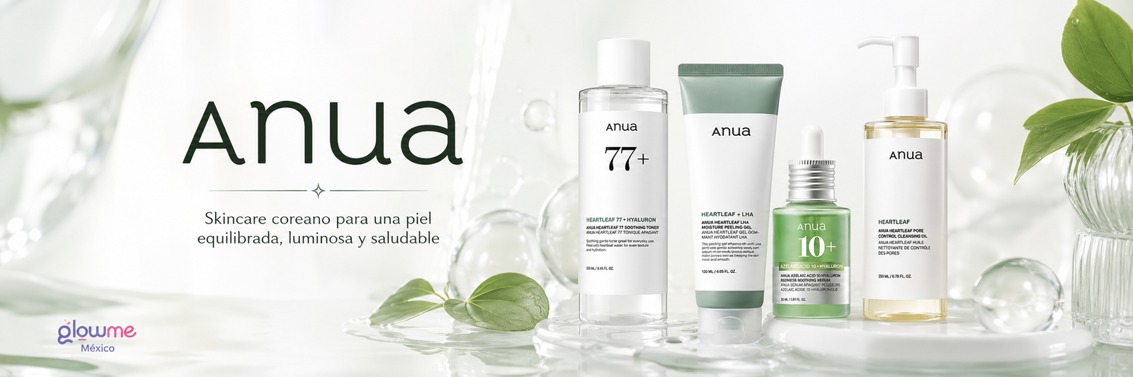 Anua skincare coreano para piel equilibrada en Glowme México