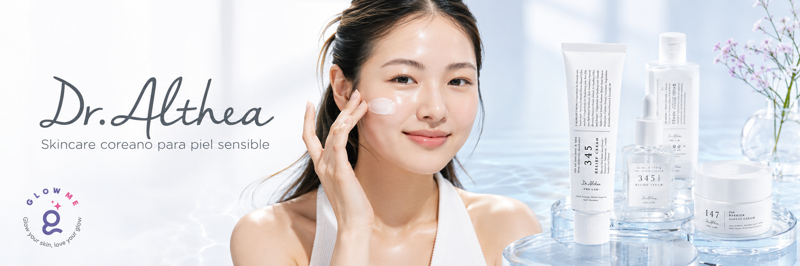 Banner de Dr.Althea en Glowme México con skincare coreano para piel sensible