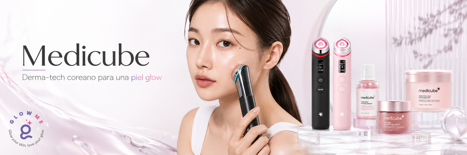 Productos Medicube AGE-R, PDRN, Collagen y Zero Pore en Glowme México