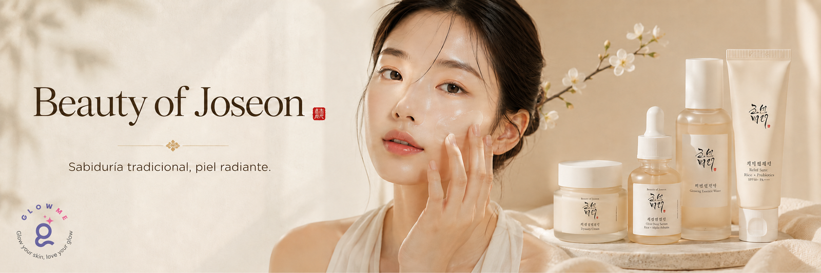 Productos Beauty of Joseon en Glowme México con skincare coreano de arroz, ginseng y tradición Hanbang