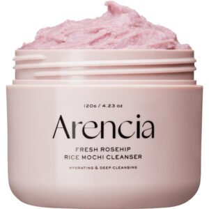 Arencia Fresh Rosehip Rice Mochi Cleanser 120 gr limpiador facial con Rosa mosqueta y arroz para luminosidad y hidratación