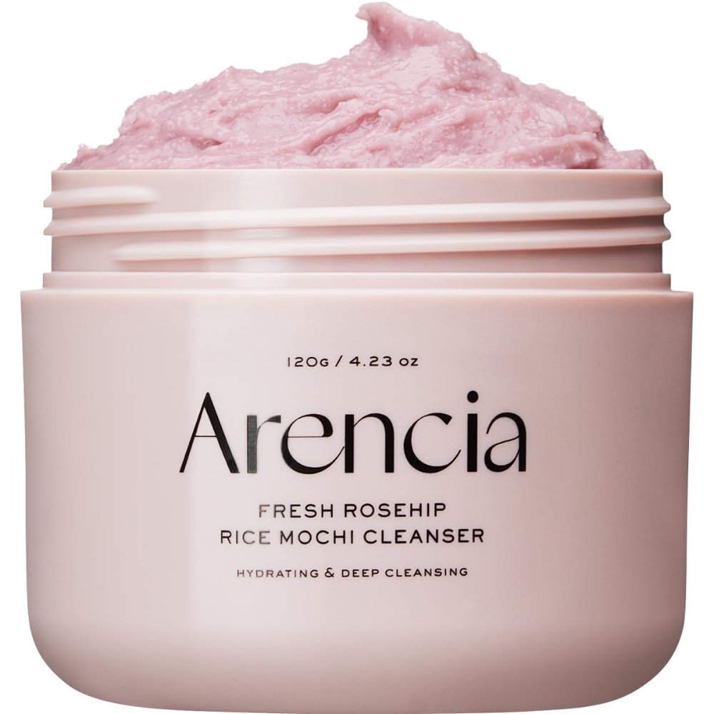 Arencia Fresh Rosehip Rice Mochi Cleanser 120 gr limpiador facial con Rosa mosqueta y arroz para luminosidad y hidratación