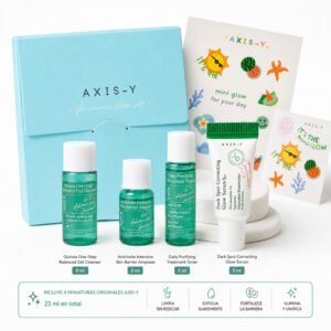 AXIS-Y The Mini Glow Set 4 Piezas producto de skincare con niacinamida y centella asiática para luminosidad y barrera cutánea