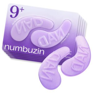 Numbuzin No.9 NAD+ Collagen Under Eye Patches 5 Pares para contorno de ojos con péptidos para luminosidad y hidratación